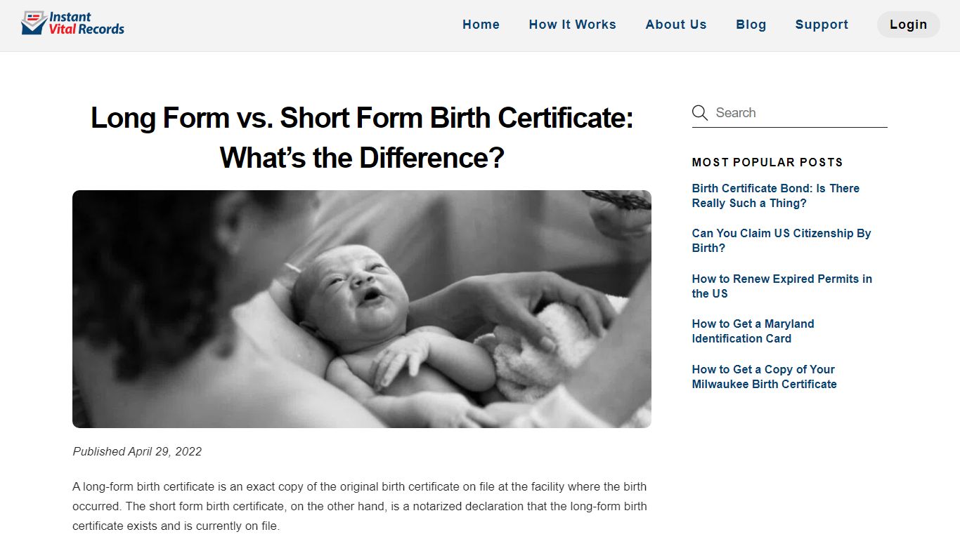 Long Form vs. Short Form Birth Certificate: What's the Difference?